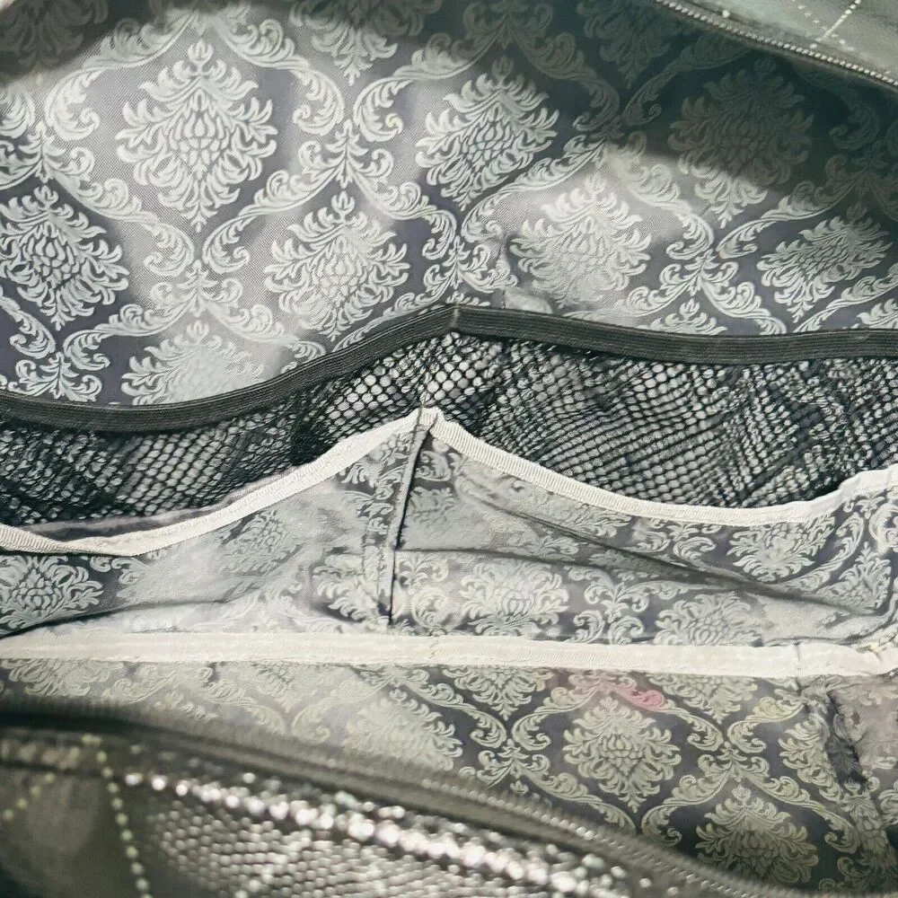 Mary Kay Deluxe Consultant Bag Black Cream Large Caddy Tote